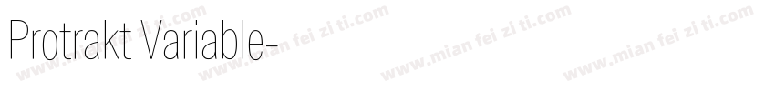 Protrakt Variable字体转换